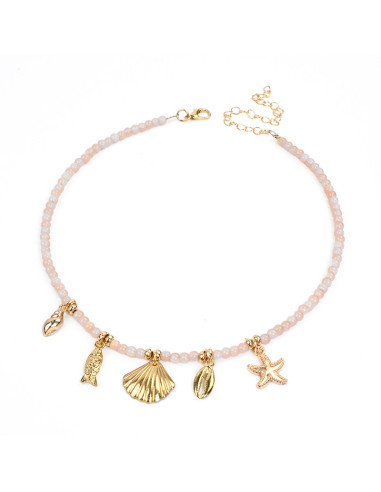 Collar Multicharms Golden Sea