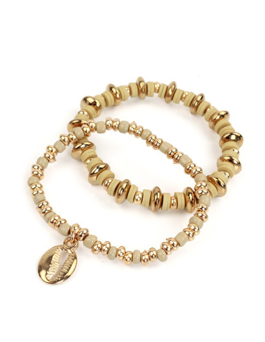 Set de Pulseras Elástica Gold Buzio