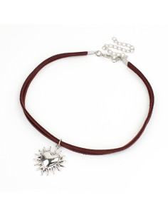 Choker de Gamuza Sun Heart