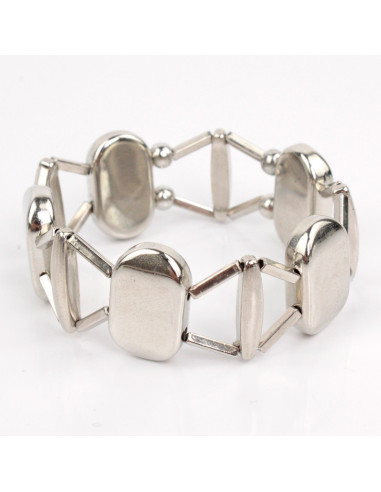 Pulsera Elástica Silver Trama