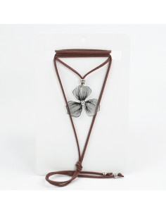 Collar de Gamuza Silver Soleil