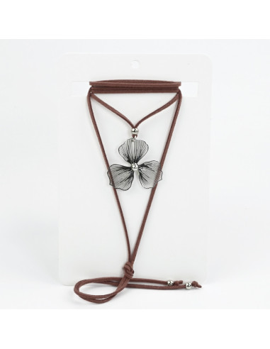 Collar de Gamuza Silver Soleil