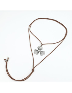 Collar de Gamuza Silver Soleil