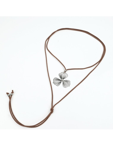 Collar de Gamuza Silver Soleil