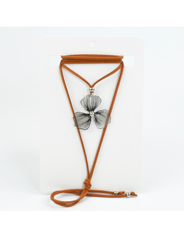 Collar de Gamuza Silver Soleil