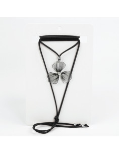 Collar de Gamuza Silver Soleil