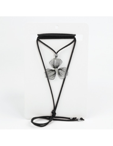 Collar de Gamuza Silver Soleil