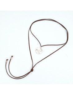 Collar de Gamuza Textured Flowers