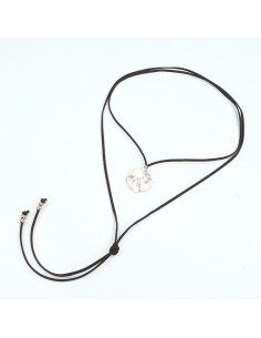 Collar de Gamuza Textured Flowers