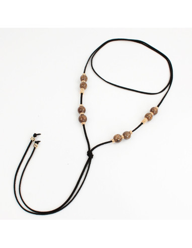 Collar de Gamuza Boho Spheres