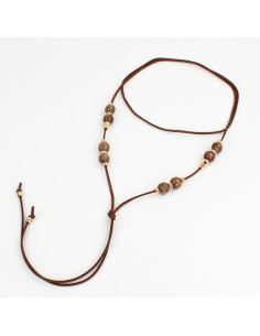 Collar de Gamuza Boho Spheres