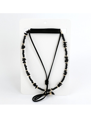 Set de Collar Suede Beads