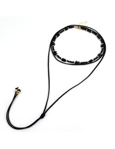 Set de Collar Suede Beads