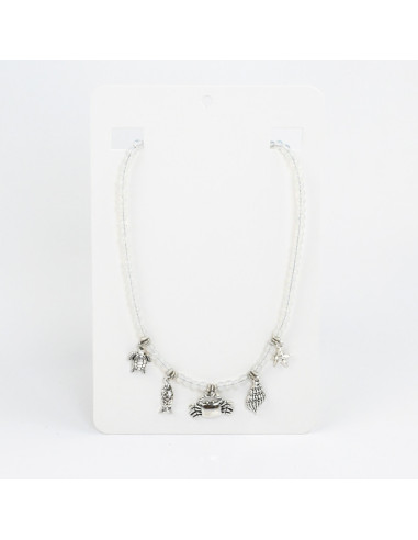 Collar Multicharms Silver Sea