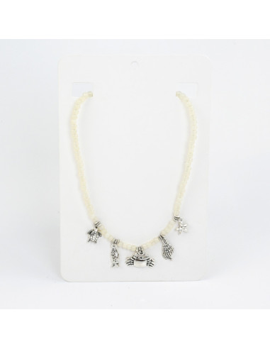 Collar Multicharms Silver Sea