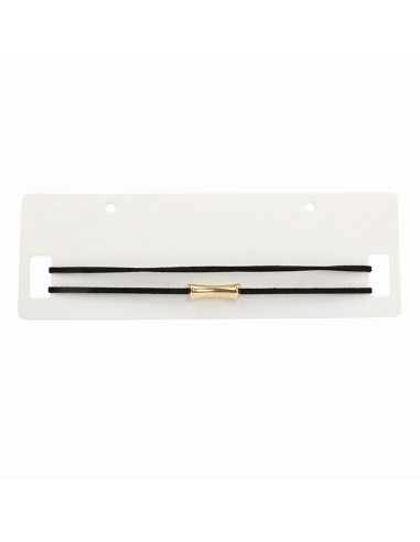 Choker de Gamuza Tube Gold