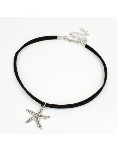 Choker de Gamuza Sea Star