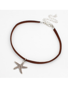 Choker de Gamuza Sea Star