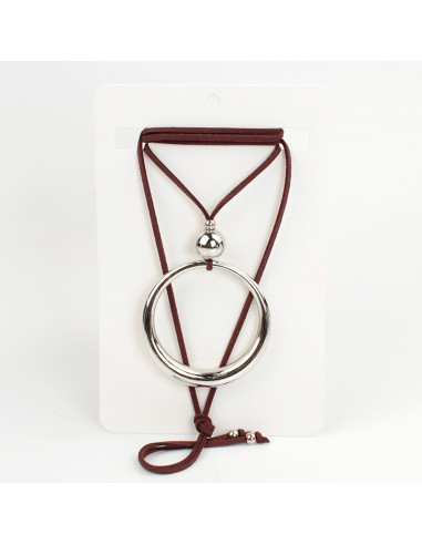 Collar de Gamuza Big Circle