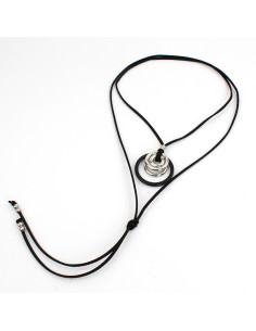 Collar de Gamuza Multi Circles