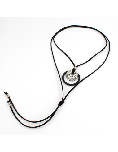 Collar de Gamuza Multi Circles