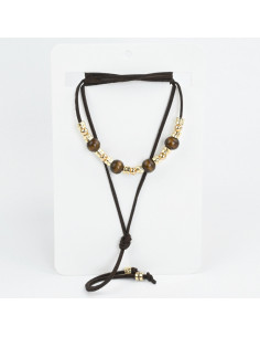 Collar de Gamuza Gold Boho