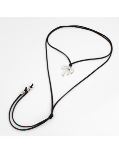 Silver Bow - Collar de Gamuza