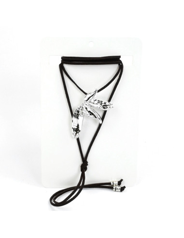 Rare Leaf - Collar de Gamuza Tendencia Boho