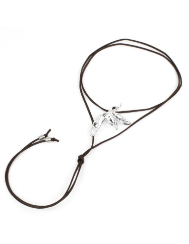 Rare Leaf - Collar de Gamuza Tendencia Boho