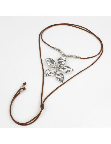 Collar de Gamuza Huge Golden Flower