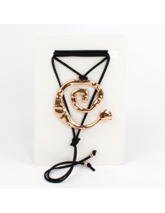 Collar de Gamuza Golden Spiral New
