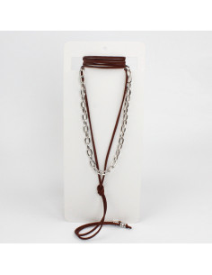 Set Collar Chain and Suede