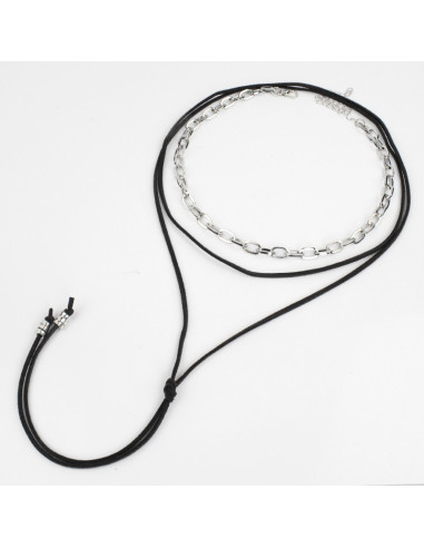 Set Collar Chain and Suede