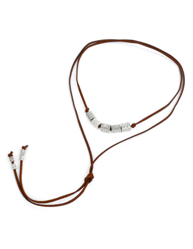 Collar de Gamuza Cubic Texture