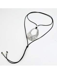 Collar de Gamuza Silver Print