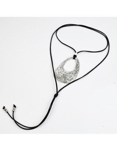 Collar de Gamuza Silver Print
