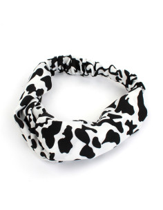Turbante Print Cow White