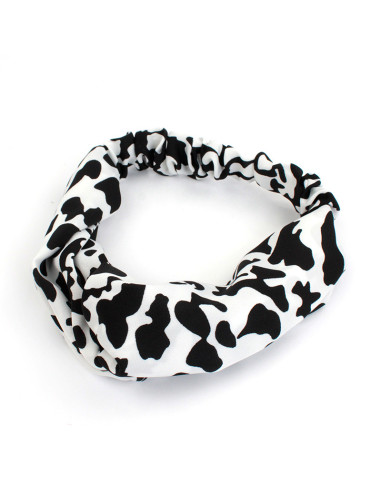 Turbante Print Cow White