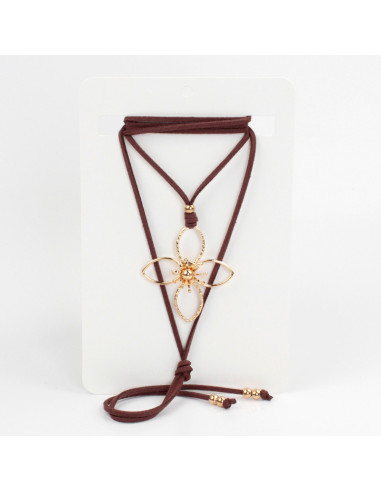 Collar de Gamuza Fine Flower