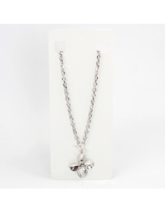 Collar Corbatero Silver Flower