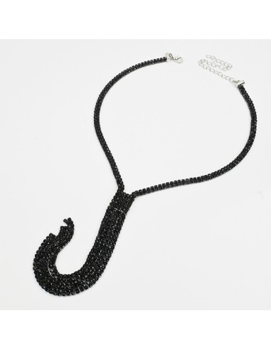 Collar Corbatero Glam Rock Black