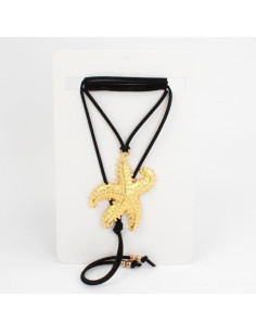 Collar de Gamuza Sea Star Gold
