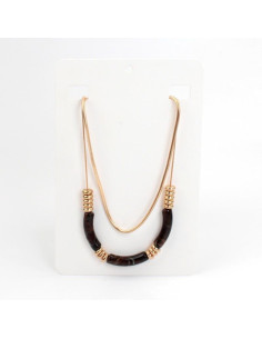 Collar de Cadena Marbled Tubes