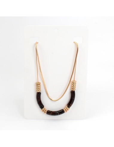 Collar de Cadena Marbled Tubes