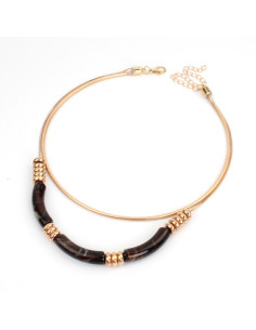 Collar de Cadena Marbled Tubes