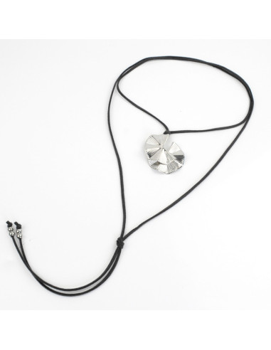 Collar de Gamuza - Silver Fan