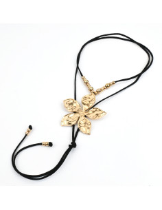 Collar de Gamuza Huge Golden Flower