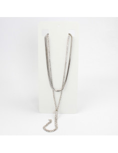 Collar Corbatero Glam Silver