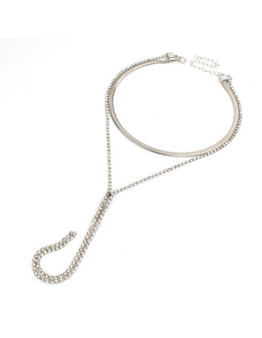 Collar Corbatero Glam Silver