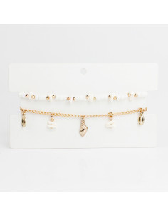 Set Tobilleras Coral Colors